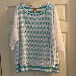 Plus size striped top